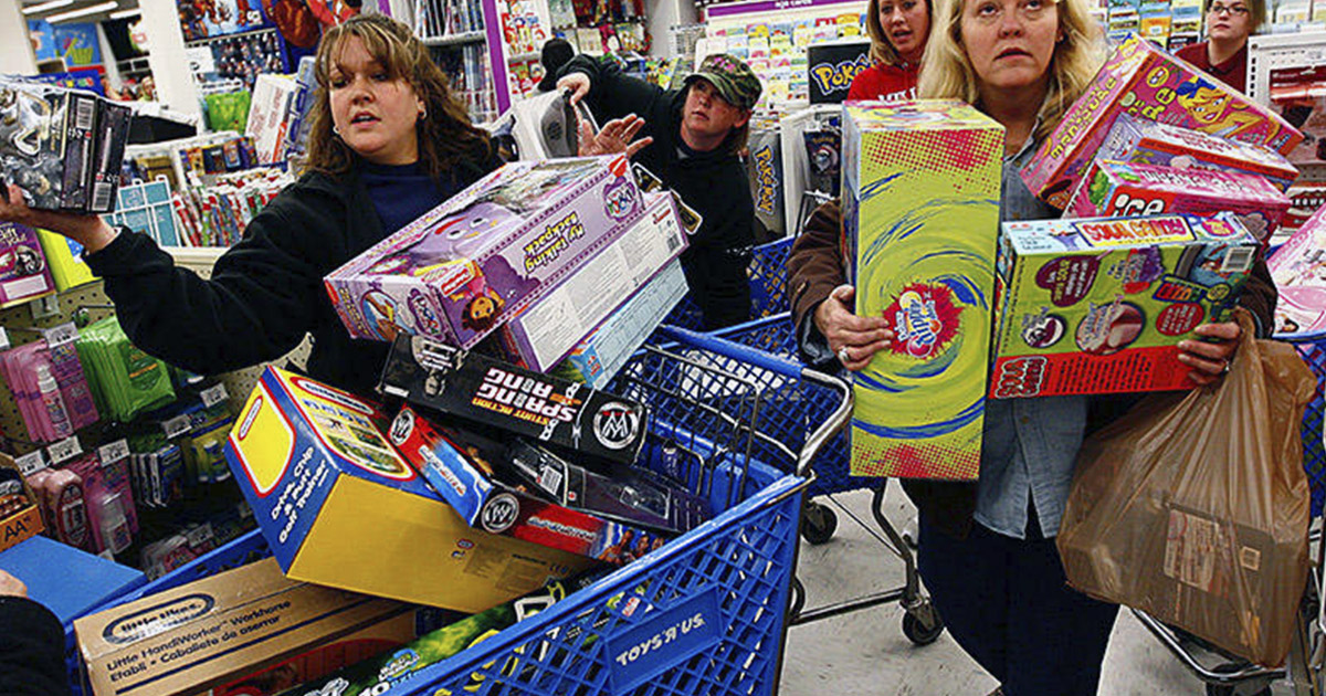 People shop on Black Friday