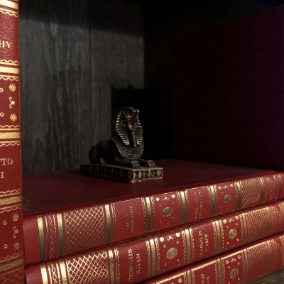 Books on shelf